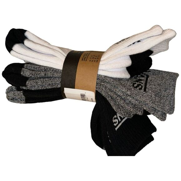 VANS MEN’S SOCKS VARIETY PACK OF THREE IN THREE DIFFERENT COLORS CREW HEIGHT NWT - Picture 3 of 9